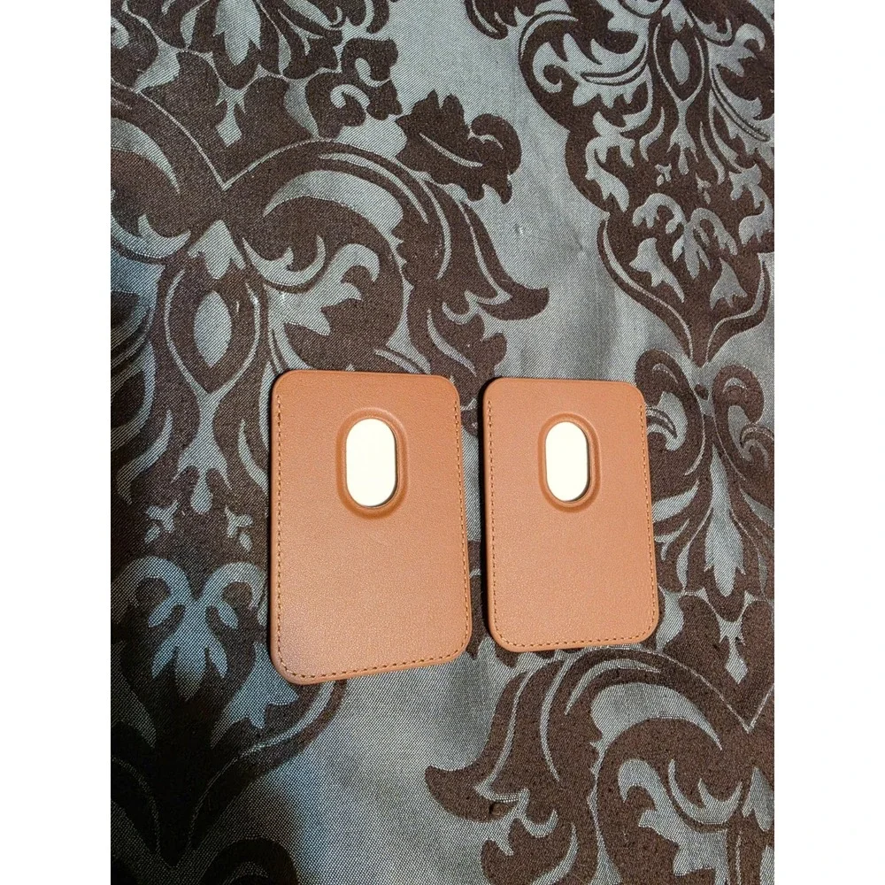 2- brown, leather MagSafe compatible Wallets Paramount +